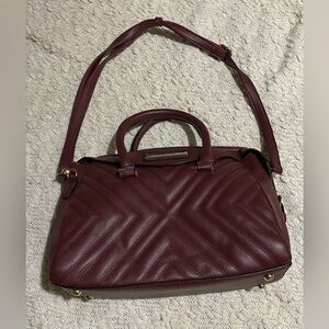 Marc New York Andrew Marc Burgundy Faux Leather Shoulder Bag